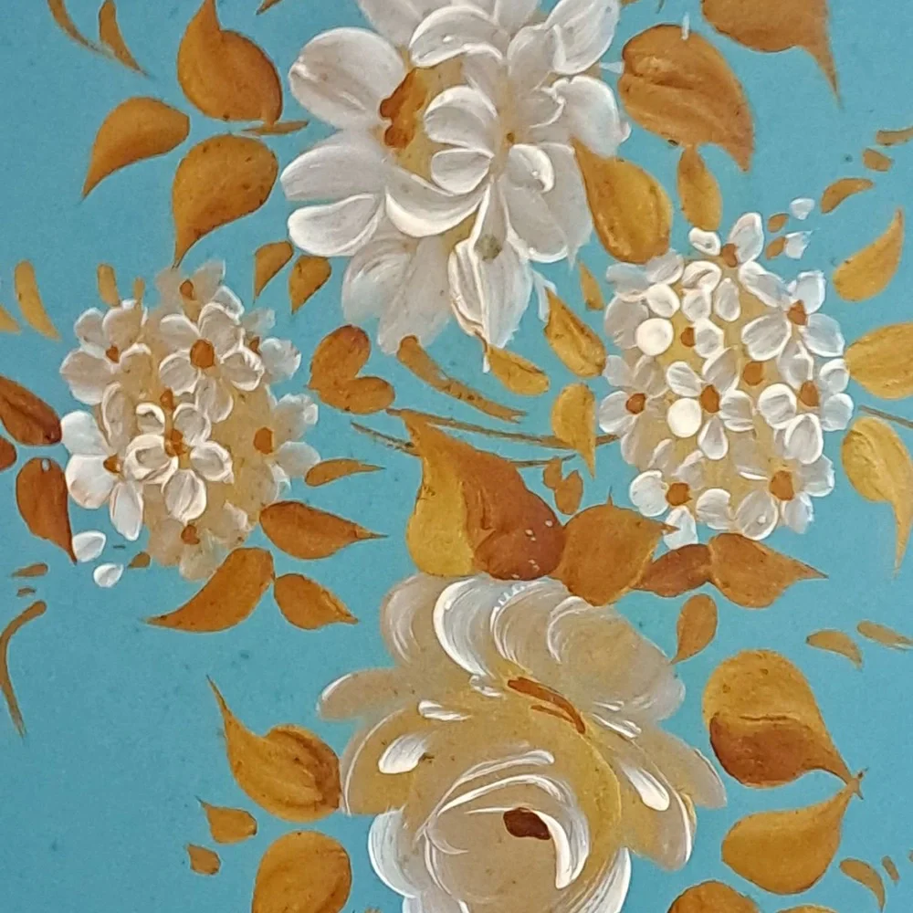 Nashco Products New York Toleware Signed Hand Painted Tray Vintage Mid Century - Picture 9 of 16